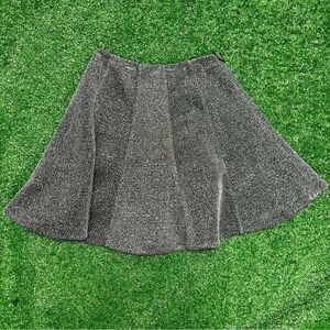 Express Silver Sparkle Mini Skirt Size 00 NWT